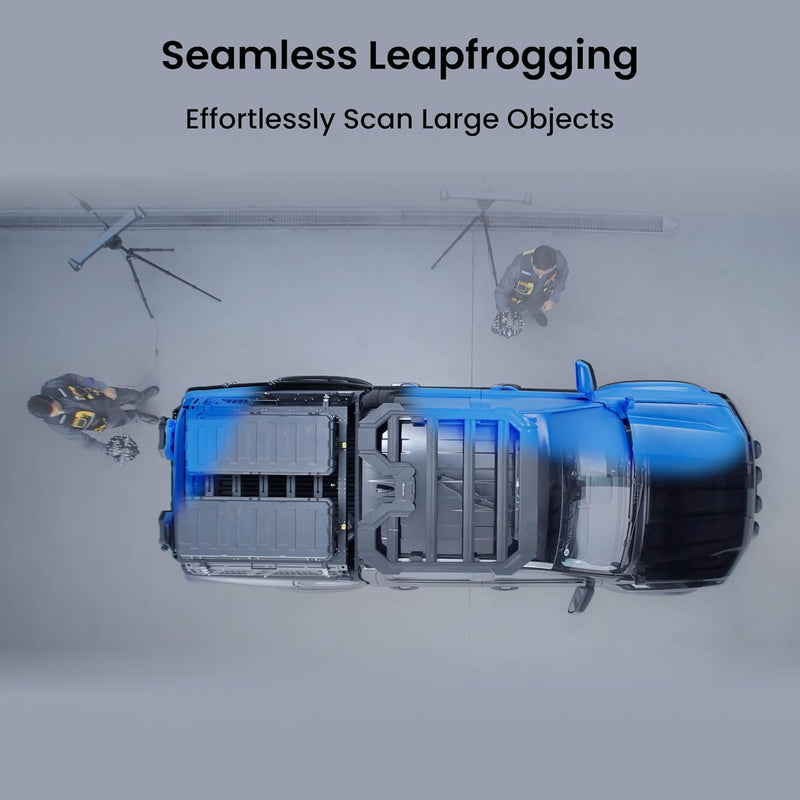 Revopoint Trackit 3D Scanner for 3D Printing, Metrology-Grade Precision 0.02mm, Blue Laser Scans, Marker-Free Scans, Ultra-Realistic Texture Mapping for 3D Modeling