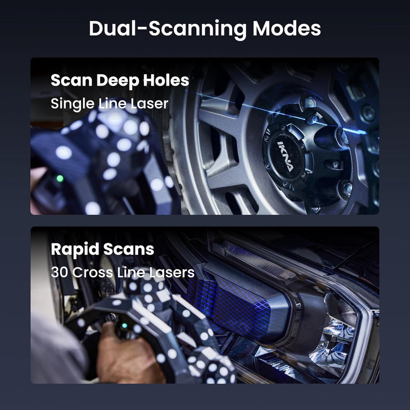 Revopoint Trackit 3D Scanner for 3D Printing, Metrology-Grade Precision 0.02mm, Blue Laser Scans, Marker-Free Scans, Ultra-Realistic Texture Mapping for 3D Modeling