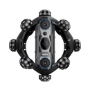 A black and gray circular wearable device with multiple spherical sensors or cameras attached around a central vertical unit, shown on a plain white background.