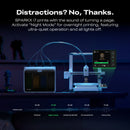 SPARKX i7 Combo 3D Printer with night mode feature on a dark background