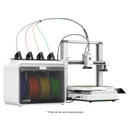 SPARKX i7 Combo 3D Printer with filament storage on a white background