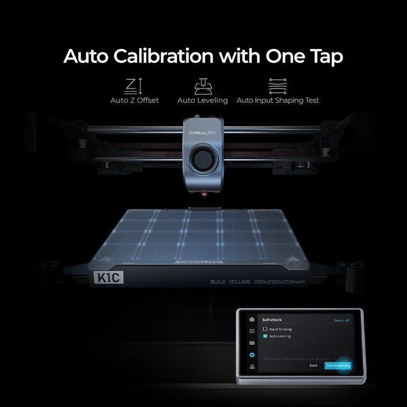 Creality K1C 3D Printer-2025 New Version with 600mm/s High-Speed-Build Volume: 220*220*250mm-AU STOCK