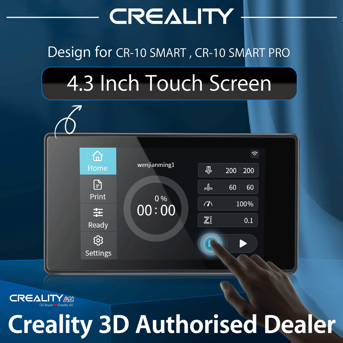 Creality 4.3-Inch Touchscreen for CR-10 Smart & Smart Pro