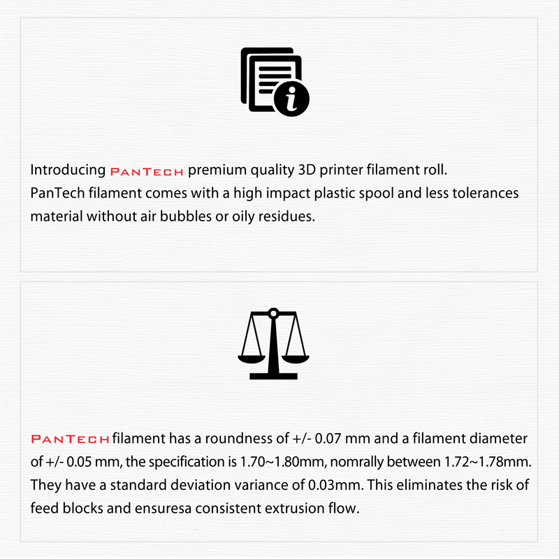 PanTech ABS+ 3D Printing Filament